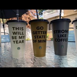 Starbucks reusable cold cups set of 5 New Years Mexico collection